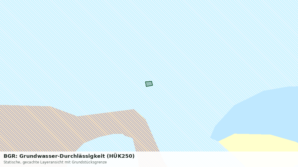 Statische Kartenansicht: BGR: Grundwasser-Durchlässigkeit (HÜK250)