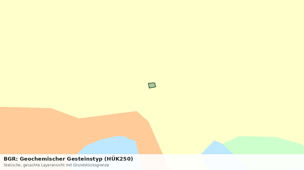 Statische Kartenansicht: BGR: Geochemischer Gesteinstyp (HÜK250)
