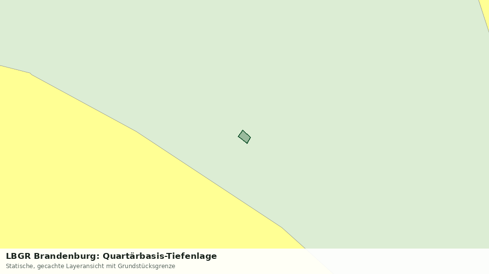 Statische Kartenansicht: LBGR Brandenburg: Quartärbasis-Tiefenlage