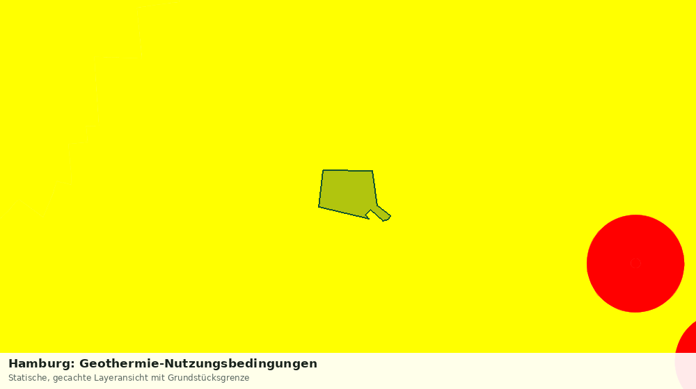 Statische Kartenansicht: Hamburg: Geothermie-Nutzungsbedingungen