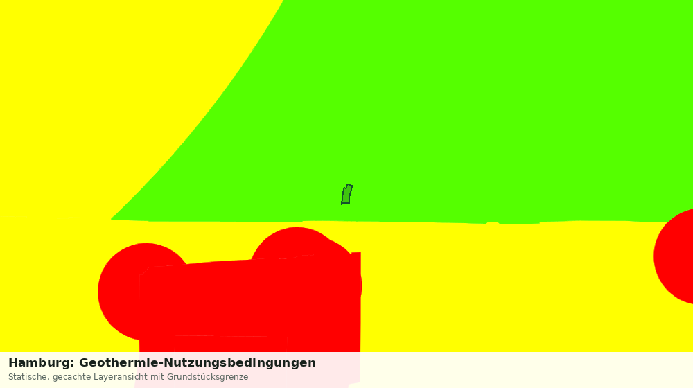 Statische Kartenansicht: Hamburg: Geothermie-Nutzungsbedingungen