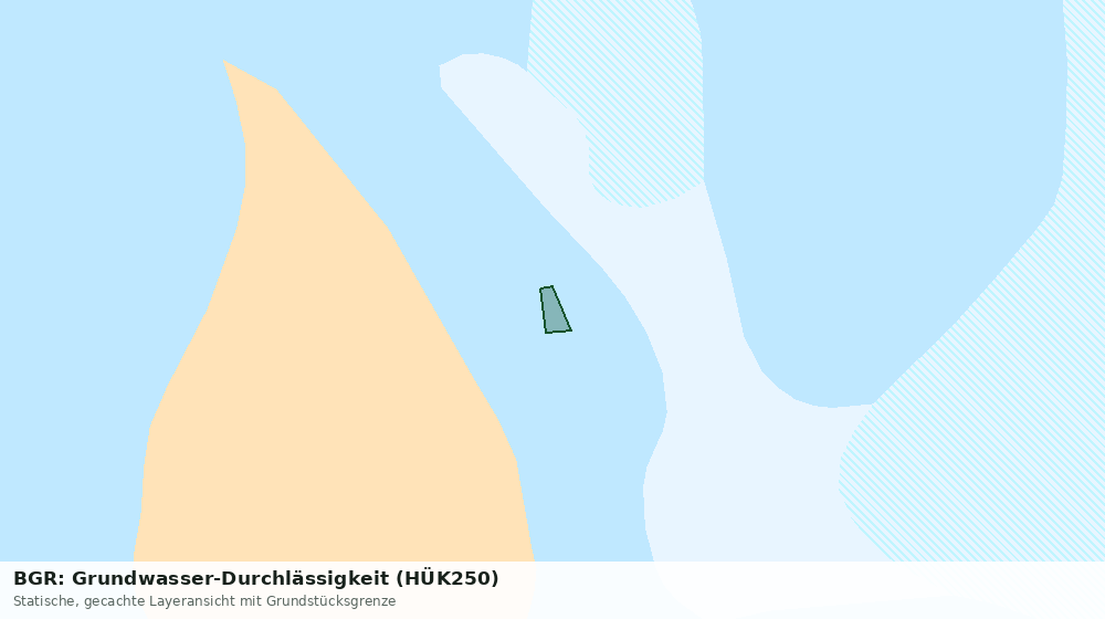Statische Kartenansicht: BGR: Grundwasser-Durchlässigkeit (HÜK250)