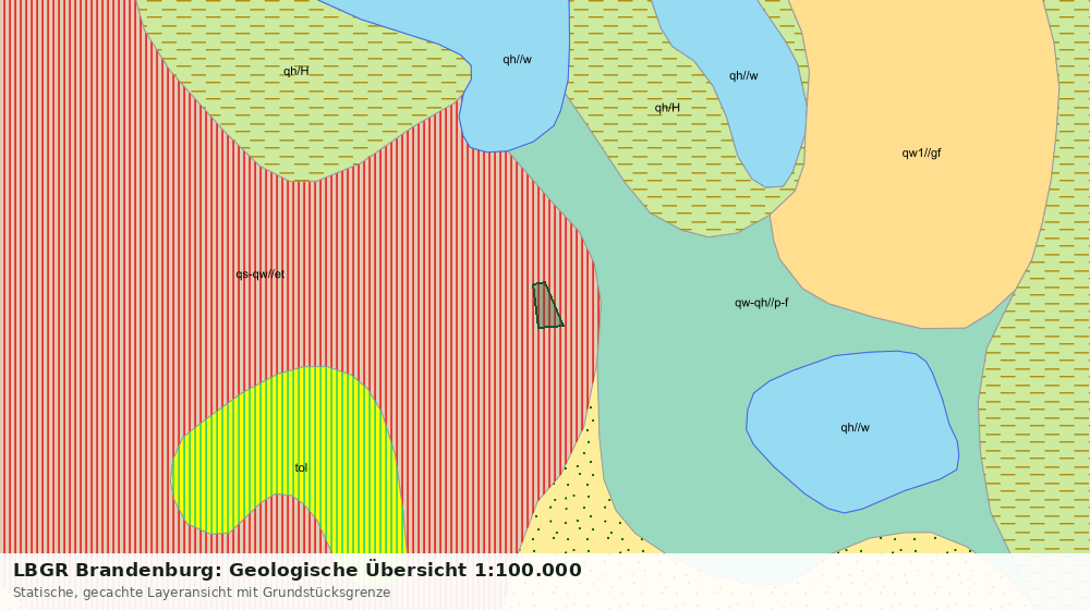 Statische Kartenansicht: LBGR Brandenburg: Geologische Übersicht 1:100.000
