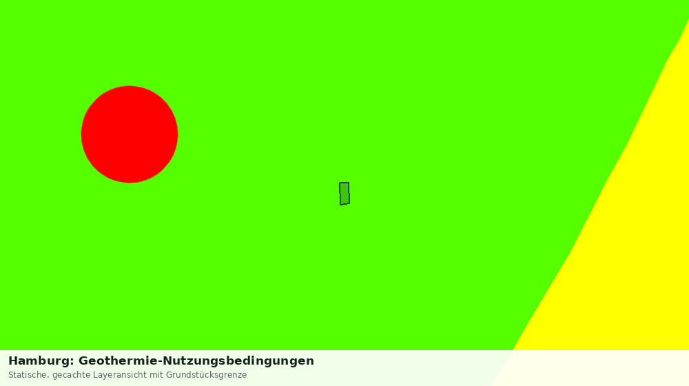 Statische Kartenansicht: Hamburg: Geothermie-Nutzungsbedingungen