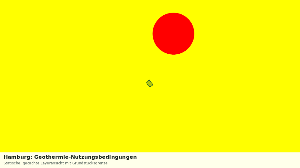 Statische Kartenansicht: Hamburg: Geothermie-Nutzungsbedingungen