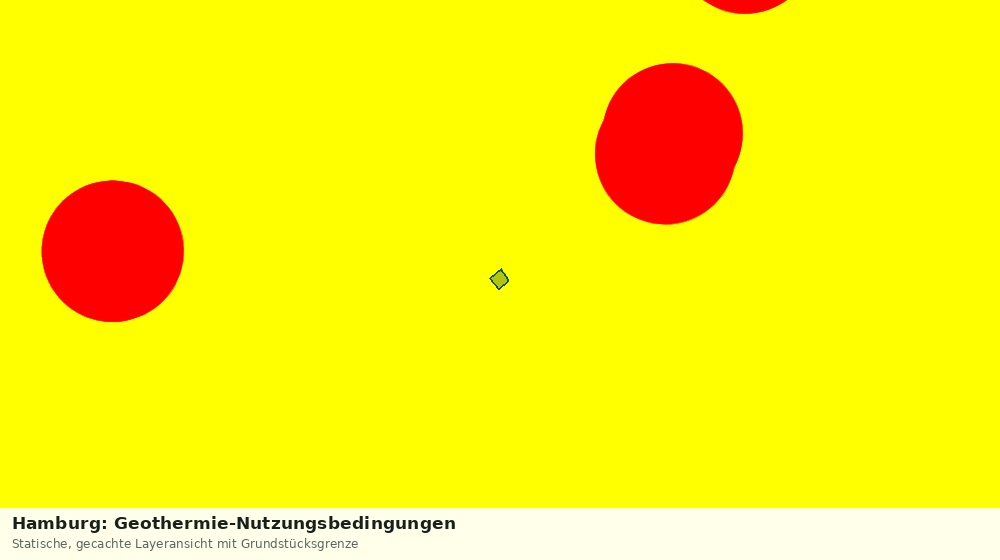 Statische Kartenansicht: Hamburg: Geothermie-Nutzungsbedingungen