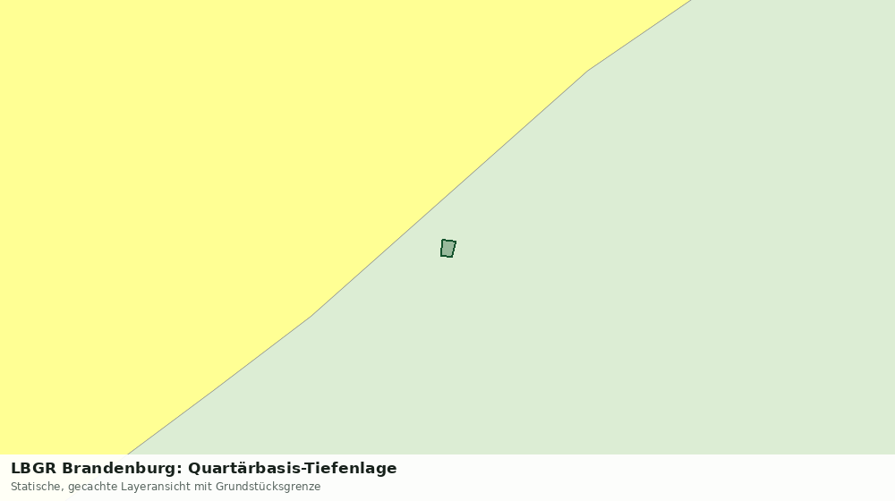 Statische Kartenansicht: LBGR Brandenburg: Quartärbasis-Tiefenlage
