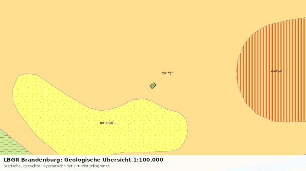 Statische Kartenansicht: LBGR Brandenburg: Geologische Übersicht 1:100.000