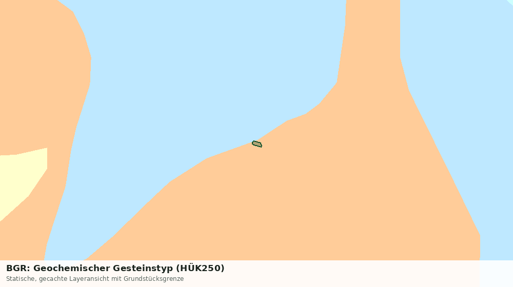 Statische Kartenansicht: BGR: Geochemischer Gesteinstyp (HÜK250)