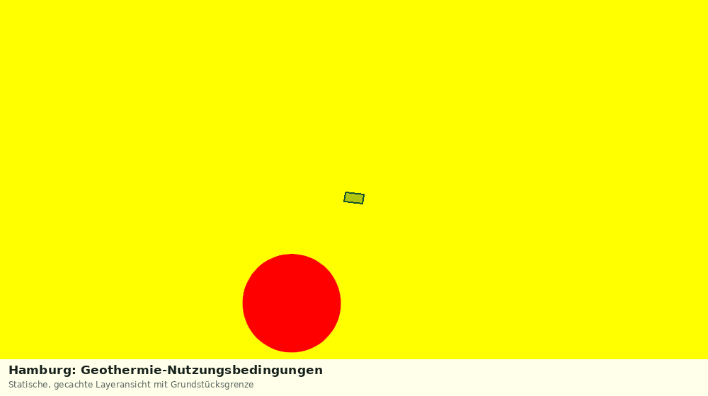 Statische Kartenansicht: Hamburg: Geothermie-Nutzungsbedingungen