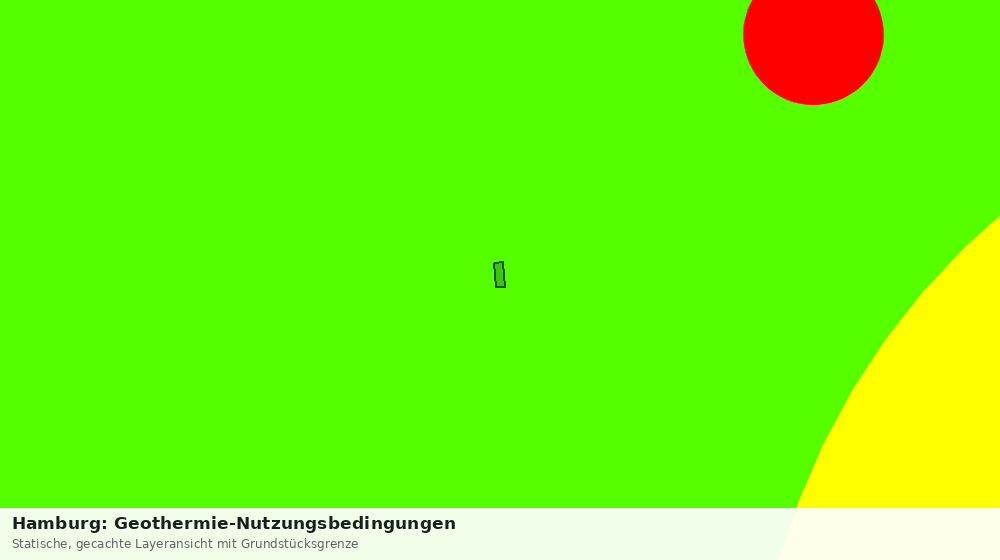 Statische Kartenansicht: Hamburg: Geothermie-Nutzungsbedingungen