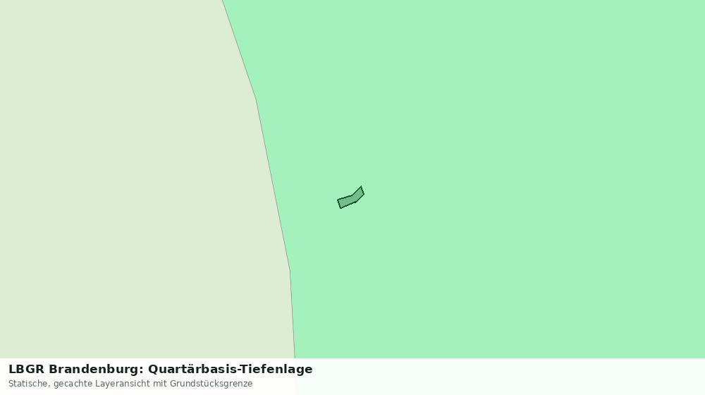Statische Kartenansicht: LBGR Brandenburg: Quartärbasis-Tiefenlage