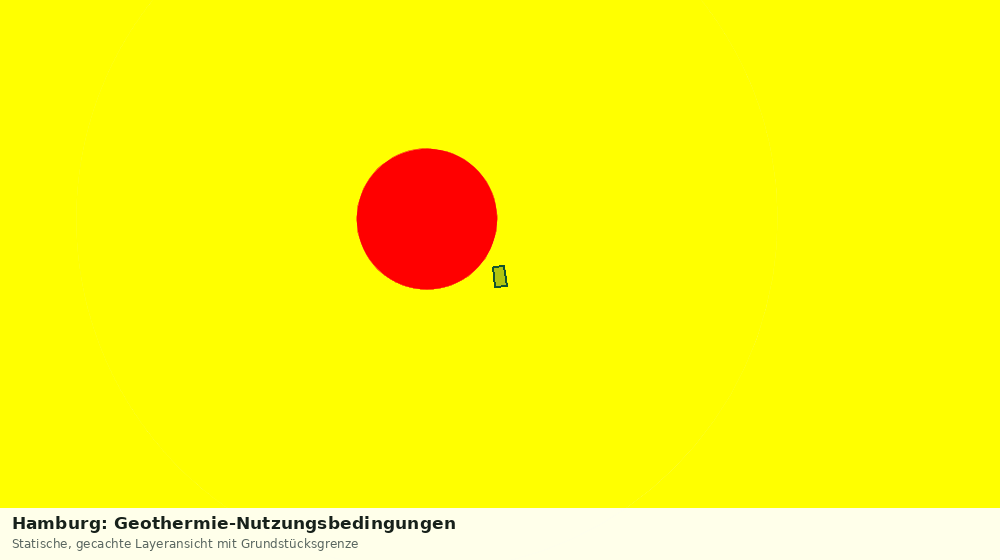 Statische Kartenansicht: Hamburg: Geothermie-Nutzungsbedingungen