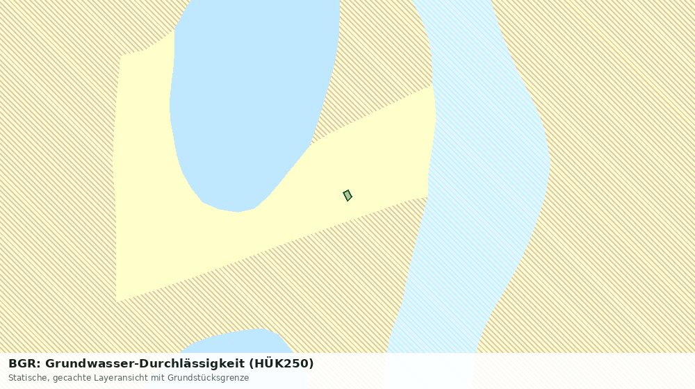 Statische Kartenansicht: BGR: Grundwasser-Durchlässigkeit (HÜK250)