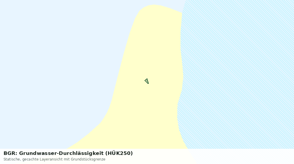 Statische Kartenansicht: BGR: Grundwasser-Durchlässigkeit (HÜK250)