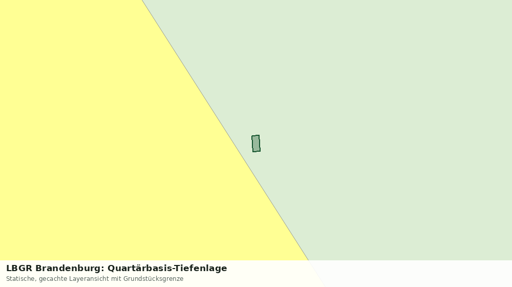 Statische Kartenansicht: LBGR Brandenburg: Quartärbasis-Tiefenlage