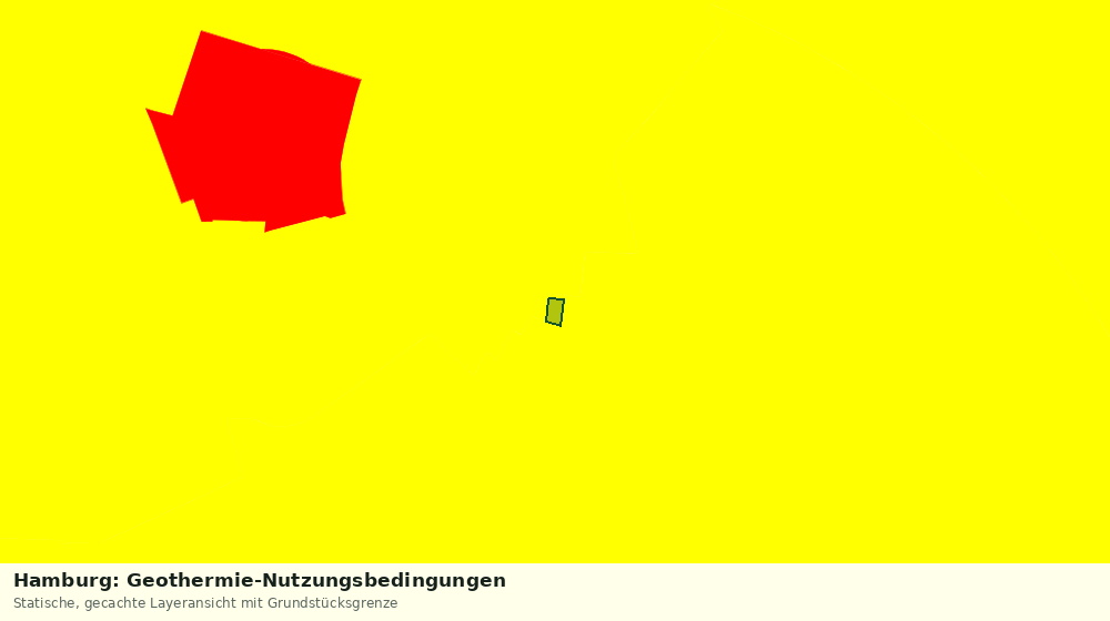 Statische Kartenansicht: Hamburg: Geothermie-Nutzungsbedingungen