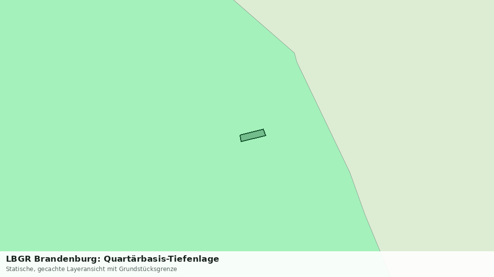 Statische Kartenansicht: LBGR Brandenburg: Quartärbasis-Tiefenlage
