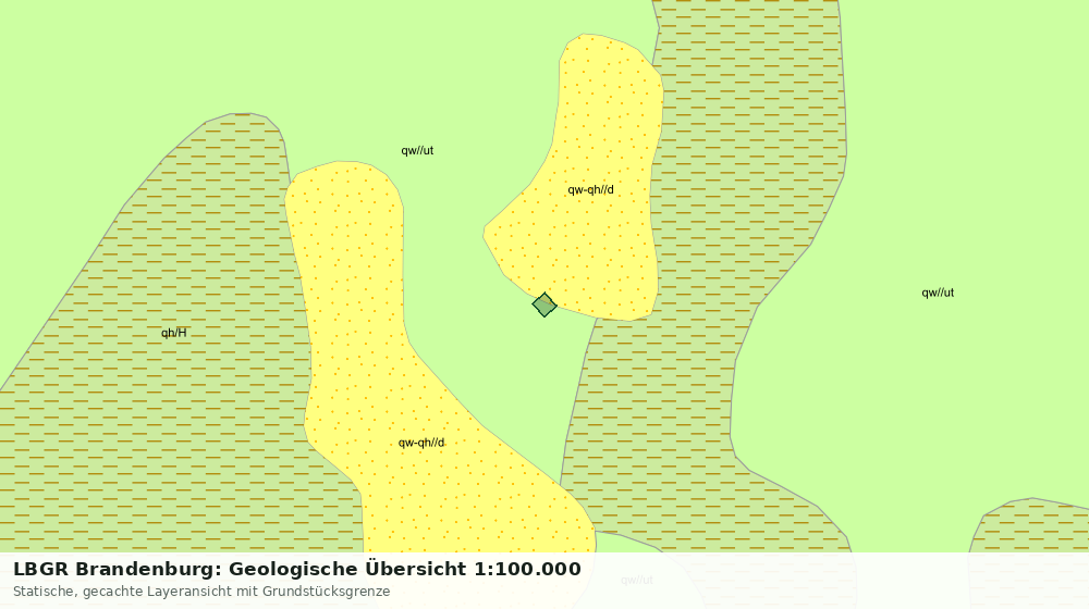 Statische Kartenansicht: LBGR Brandenburg: Geologische Übersicht 1:100.000