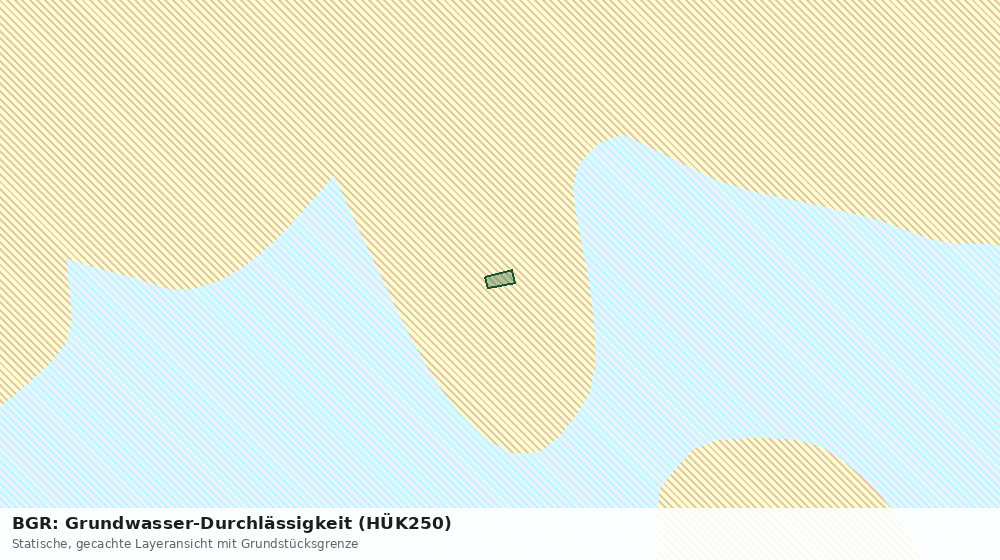 Statische Kartenansicht: BGR: Grundwasser-Durchlässigkeit (HÜK250)