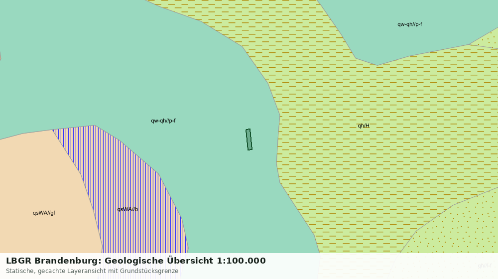 Statische Kartenansicht: LBGR Brandenburg: Geologische Übersicht 1:100.000