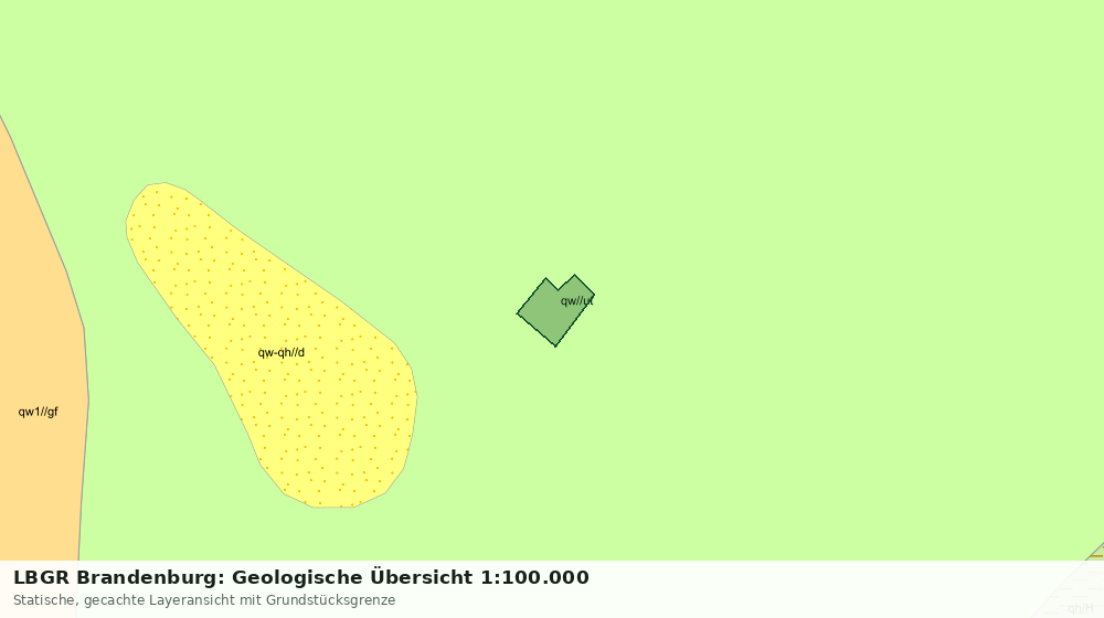 Statische Kartenansicht: LBGR Brandenburg: Geologische Übersicht 1:100.000