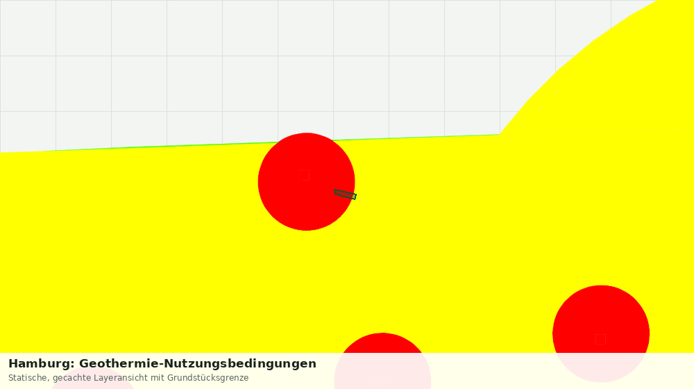 Statische Kartenansicht: Hamburg: Geothermie-Nutzungsbedingungen