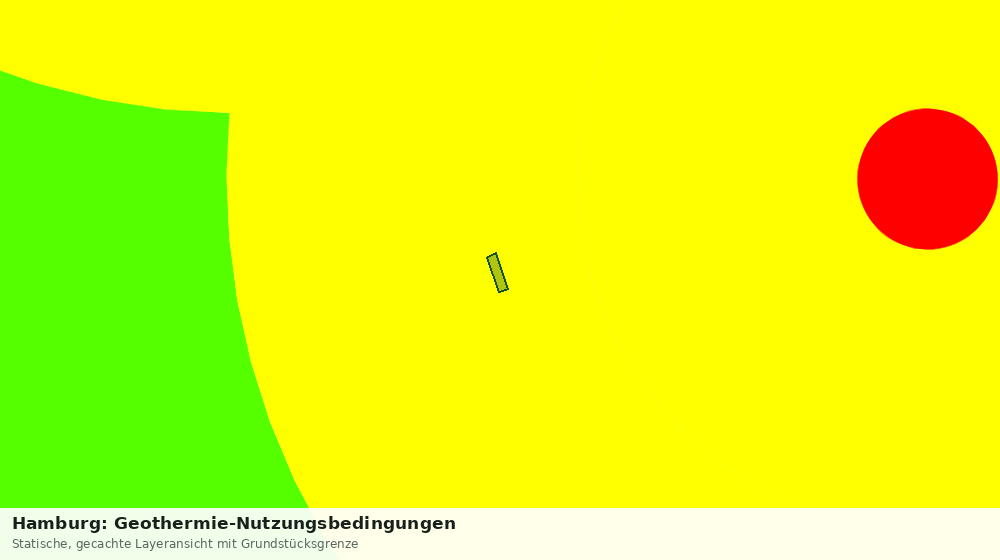 Statische Kartenansicht: Hamburg: Geothermie-Nutzungsbedingungen