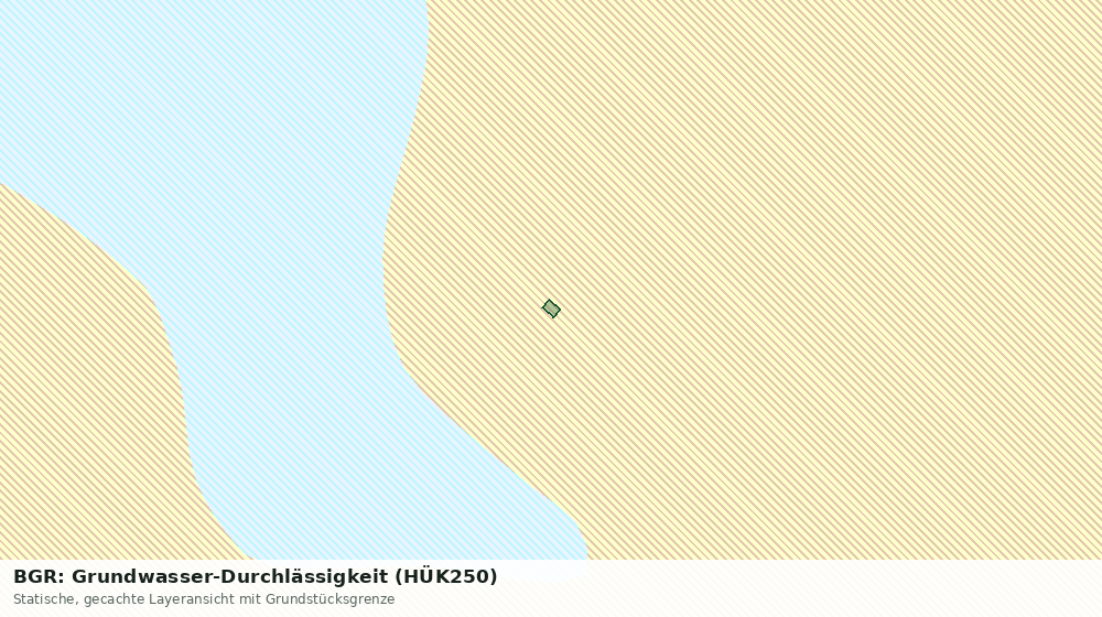 Statische Kartenansicht: BGR: Grundwasser-Durchlässigkeit (HÜK250)