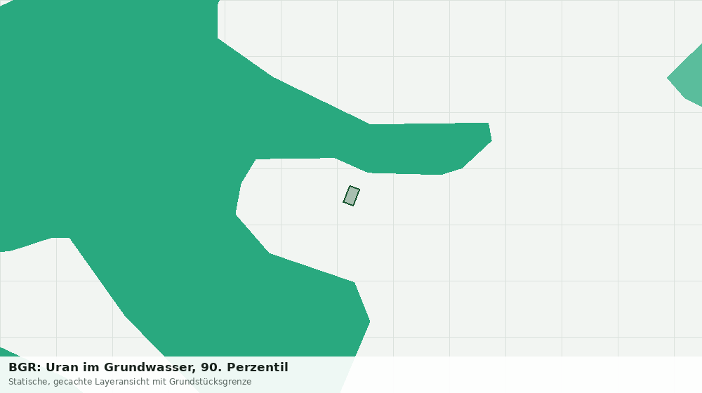 Statische Kartenansicht: BGR: Uran im Grundwasser, 90. Perzentil