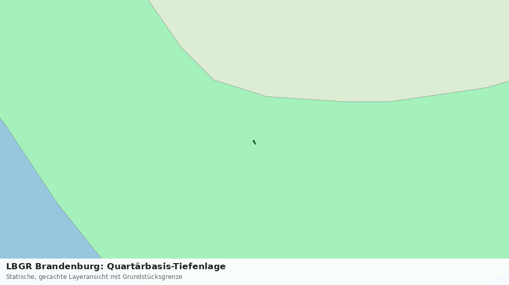 Statische Kartenansicht: LBGR Brandenburg: Quartärbasis-Tiefenlage