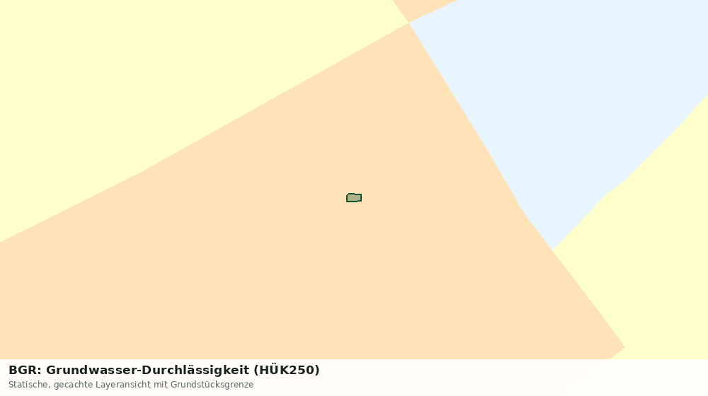 Statische Kartenansicht: BGR: Grundwasser-Durchlässigkeit (HÜK250)