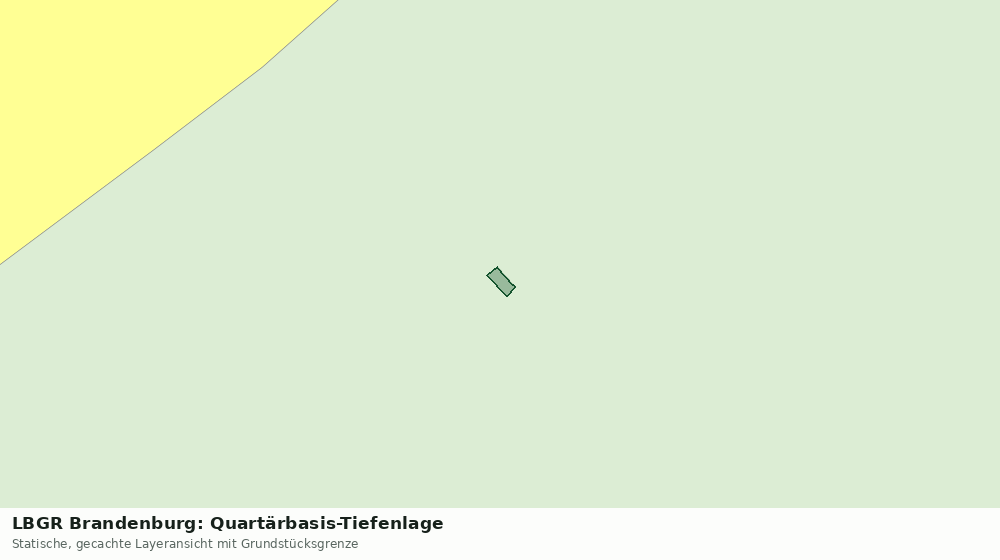 Statische Kartenansicht: LBGR Brandenburg: Quartärbasis-Tiefenlage