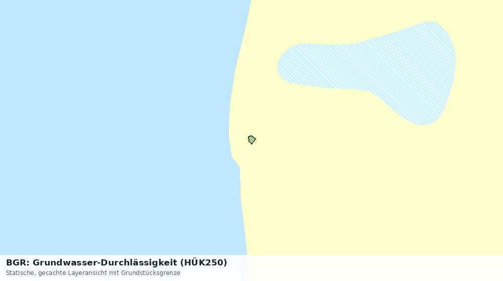 Statische Kartenansicht: BGR: Grundwasser-Durchlässigkeit (HÜK250)