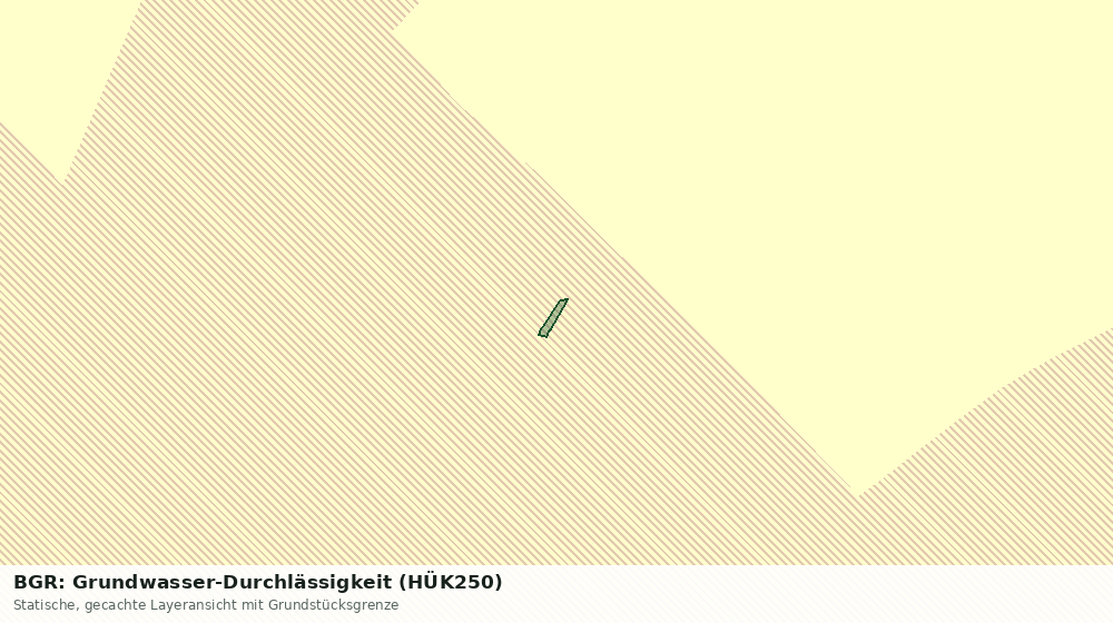 Statische Kartenansicht: BGR: Grundwasser-Durchlässigkeit (HÜK250)