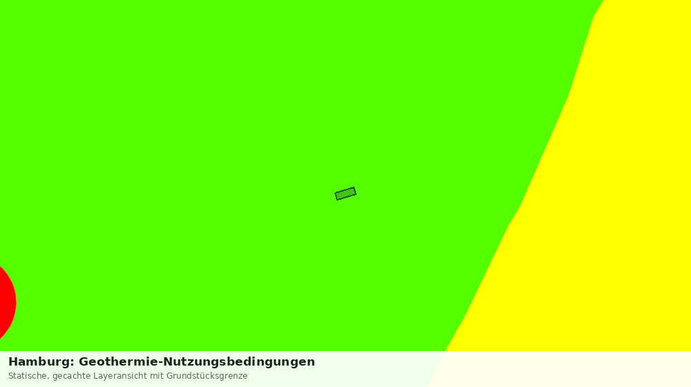Statische Kartenansicht: Hamburg: Geothermie-Nutzungsbedingungen