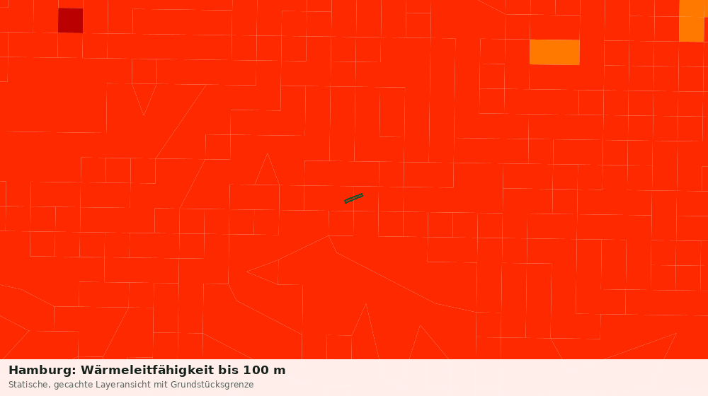 Statische Kartenansicht: Hamburg: Wärmeleitfähigkeit bis 100 m