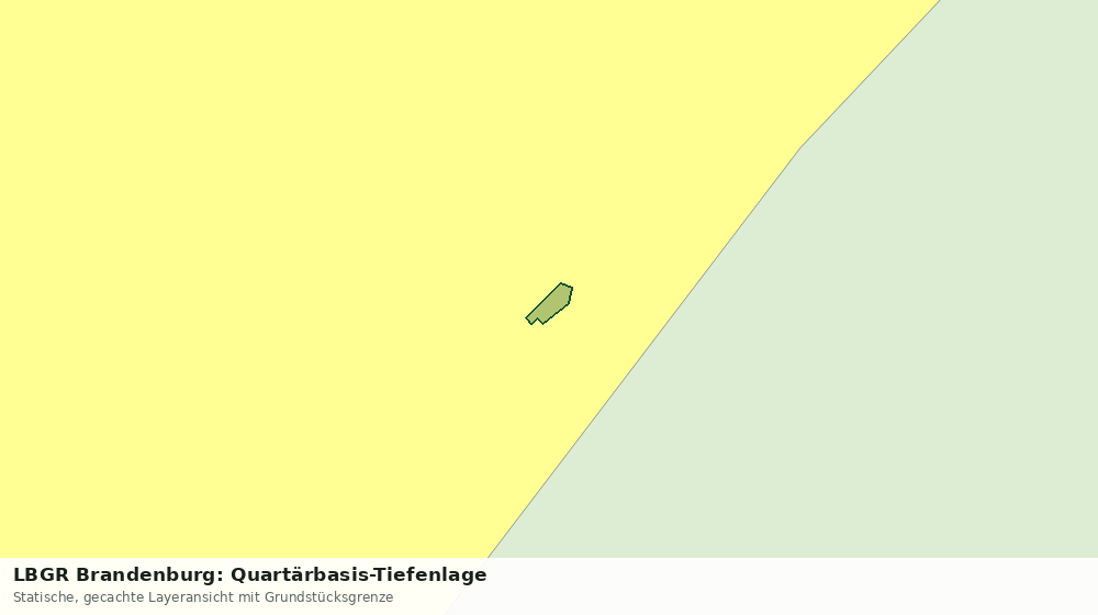 Statische Kartenansicht: LBGR Brandenburg: Quartärbasis-Tiefenlage