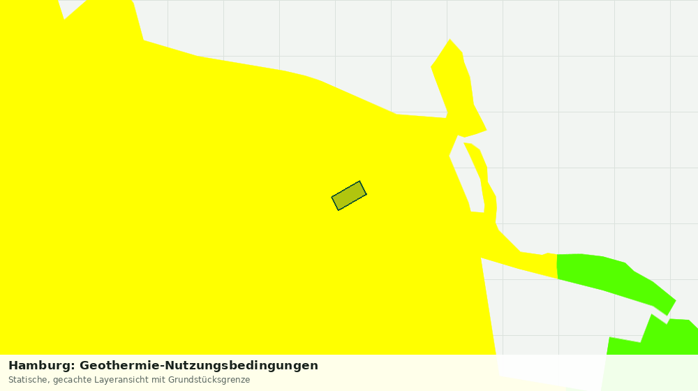 Statische Kartenansicht: Hamburg: Geothermie-Nutzungsbedingungen
