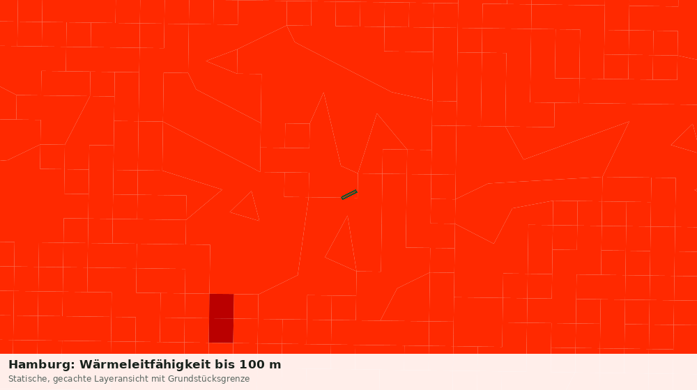 Statische Kartenansicht: Hamburg: Wärmeleitfähigkeit bis 100 m