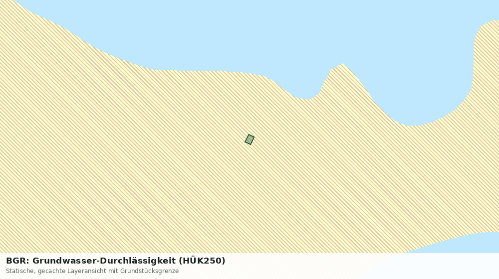 Statische Kartenansicht: BGR: Grundwasser-Durchlässigkeit (HÜK250)