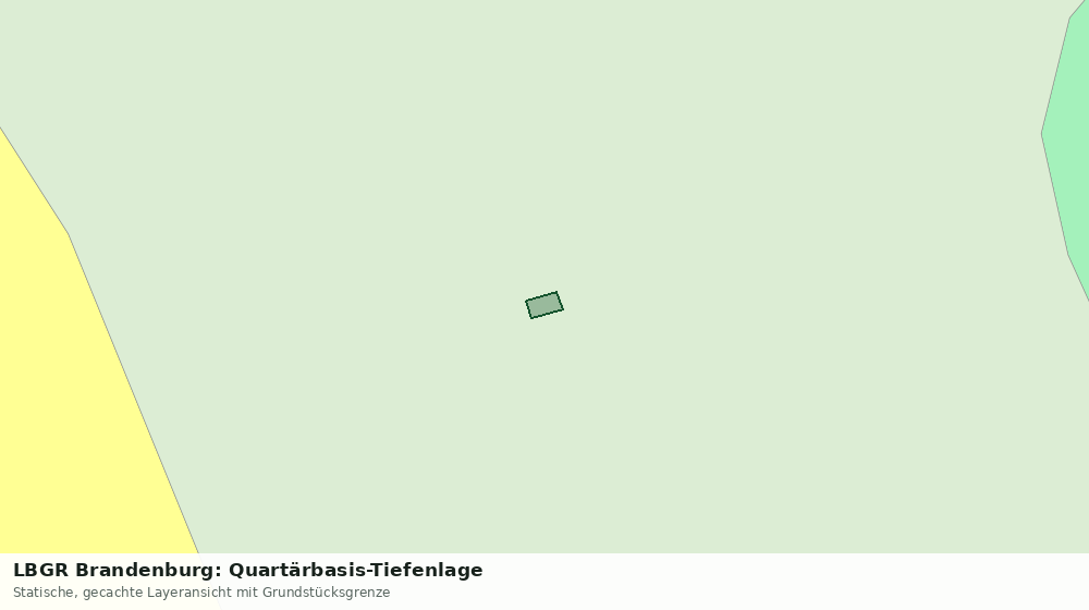 Statische Kartenansicht: LBGR Brandenburg: Quartärbasis-Tiefenlage