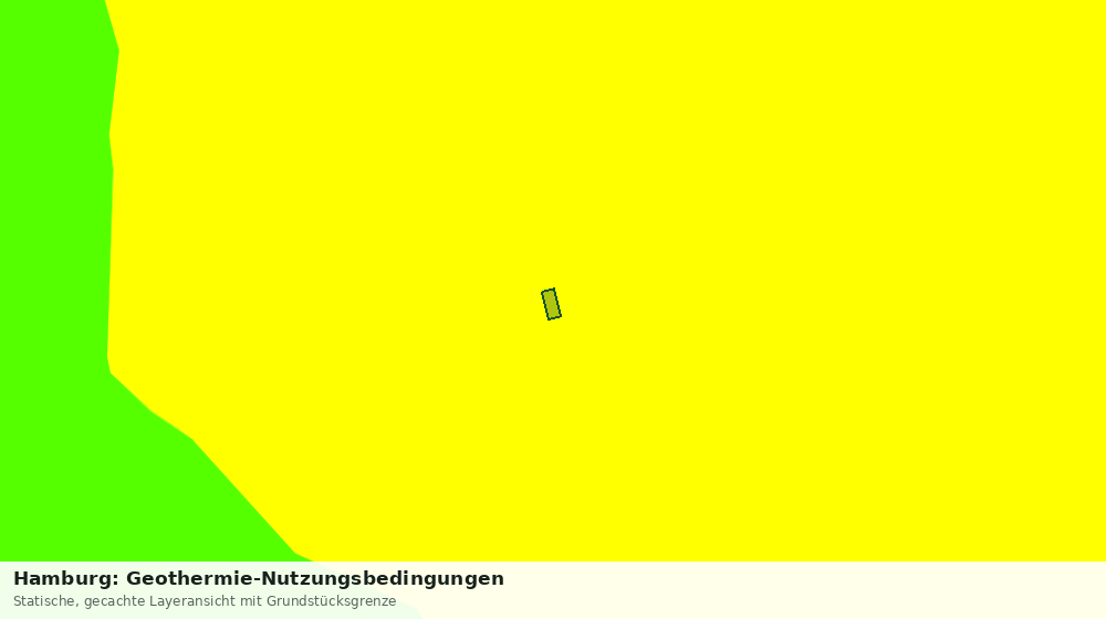 Statische Kartenansicht: Hamburg: Geothermie-Nutzungsbedingungen