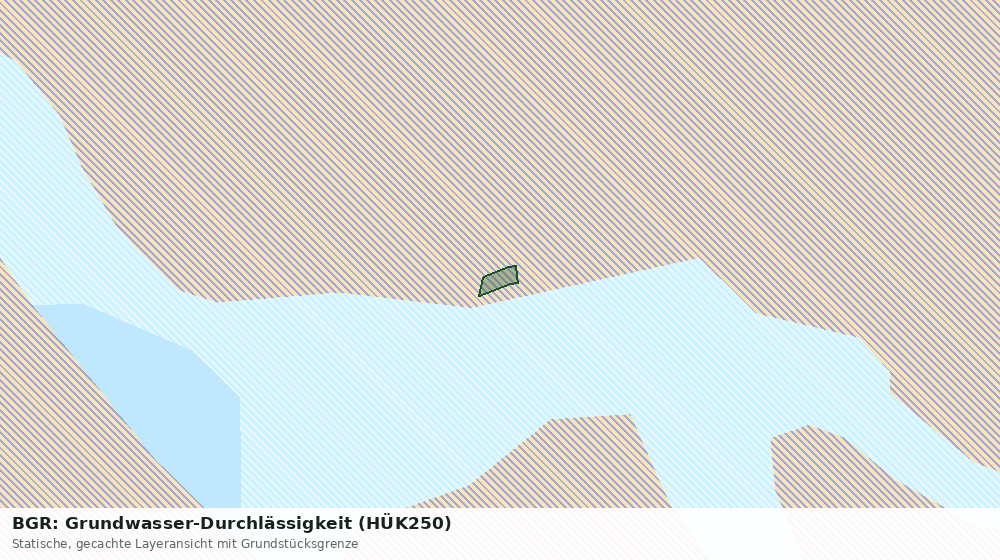 Statische Kartenansicht: BGR: Grundwasser-Durchlässigkeit (HÜK250)