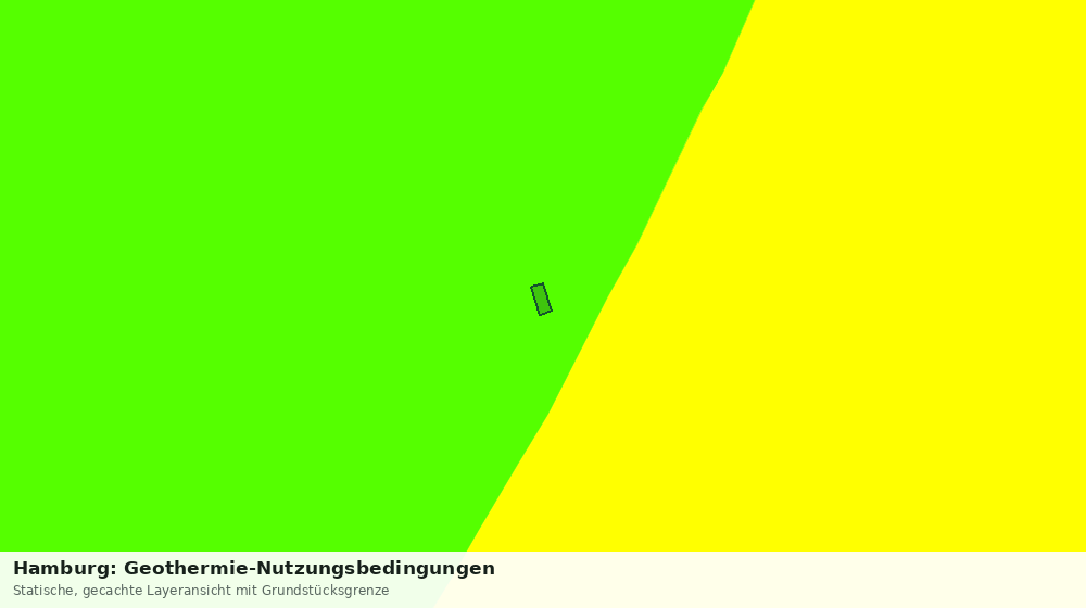 Statische Kartenansicht: Hamburg: Geothermie-Nutzungsbedingungen
