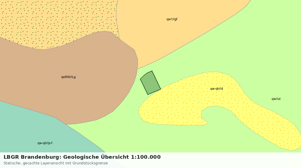 Statische Kartenansicht: LBGR Brandenburg: Geologische Übersicht 1:100.000