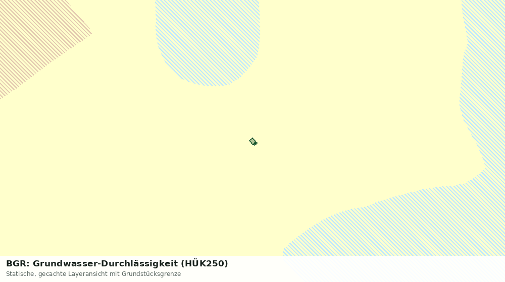 Statische Kartenansicht: BGR: Grundwasser-Durchlässigkeit (HÜK250)