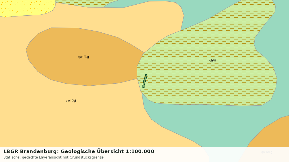 Statische Kartenansicht: LBGR Brandenburg: Geologische Übersicht 1:100.000