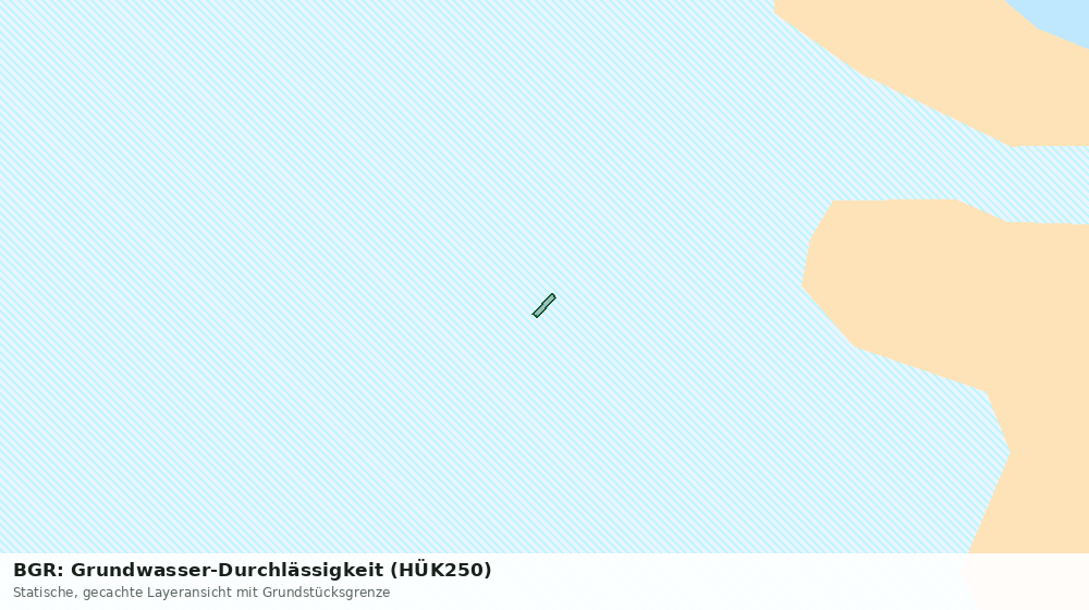 Statische Kartenansicht: BGR: Grundwasser-Durchlässigkeit (HÜK250)
