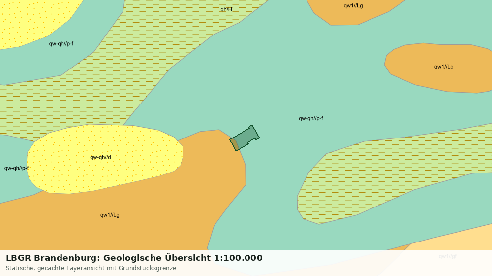 Statische Kartenansicht: LBGR Brandenburg: Geologische Übersicht 1:100.000